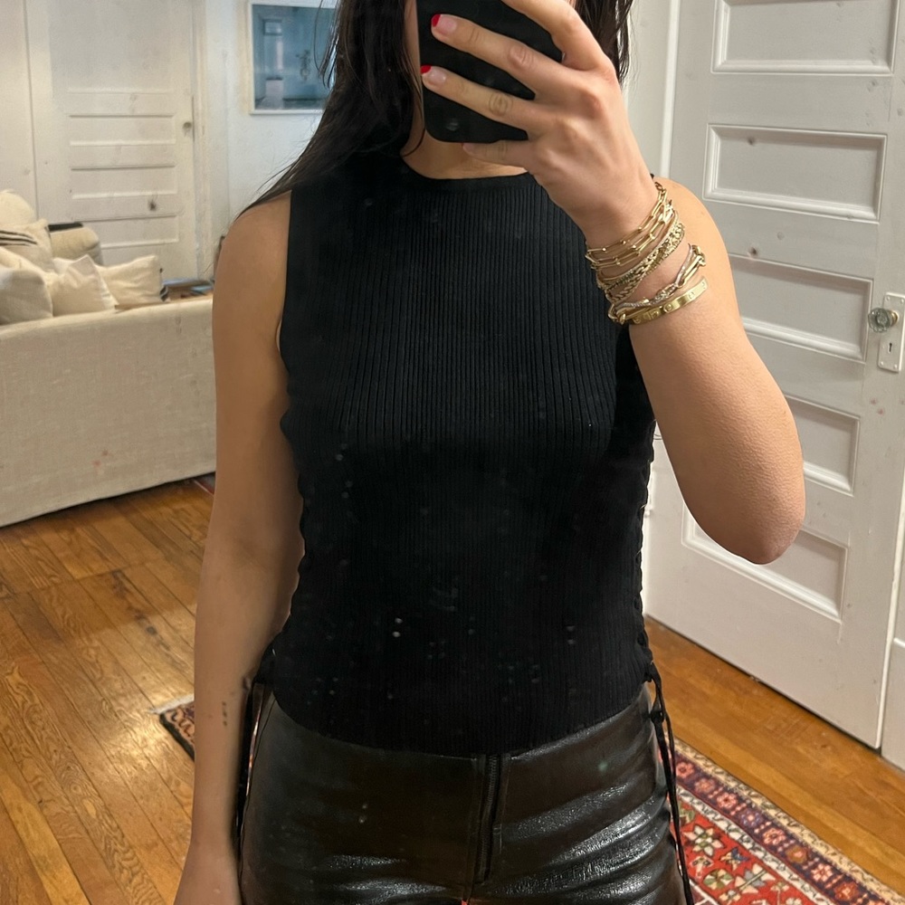 Sweater tank top